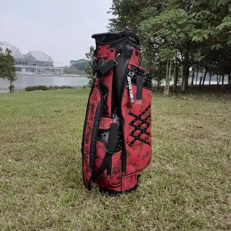 حقيبة جولف ستاند للرجال والنساء - مقاومة للماء، خفيفة الوزن للغاية، تصميم غطاء مزدوج، حقيبة حمل متعددة الوظائف