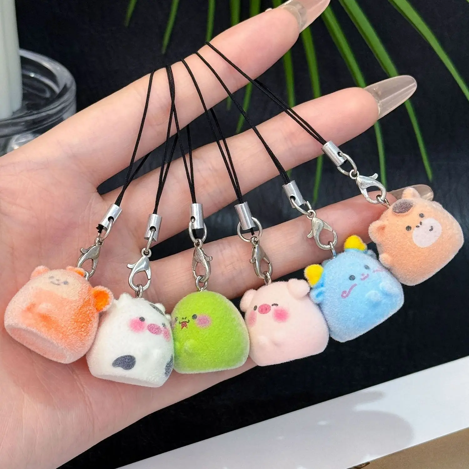 يتدفقون لطيف أنيمي الهاتف Charms قلادة Kawaii المفاتيح حالات آيفون 16 17 Airpods سماعات المدرسية زجاجة Ins كوريا جديد #1