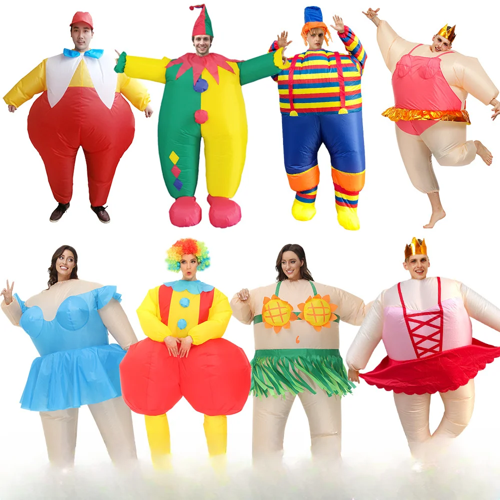 

Adult Sumo Ballet Clown Inflatable Costumes Purim Halloween Christmas Anime Cosplay Costume Scary Mascot Party Dress Funny Suit