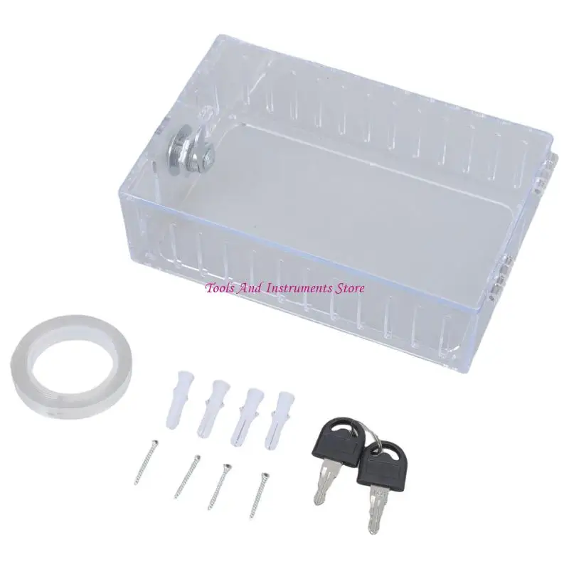 

Universal Thermostat Protective Case Tamper Resistant Clear Enclosure With 2 Key C7AC