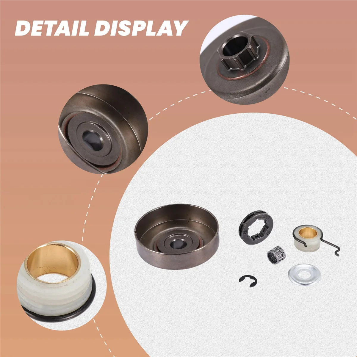 325-7 Kit bantalan sproket pelek Drum kopling untuk gergaji mesin Stihl MS180 018 017 MS170 MS250 MS230 MS210 MS180C