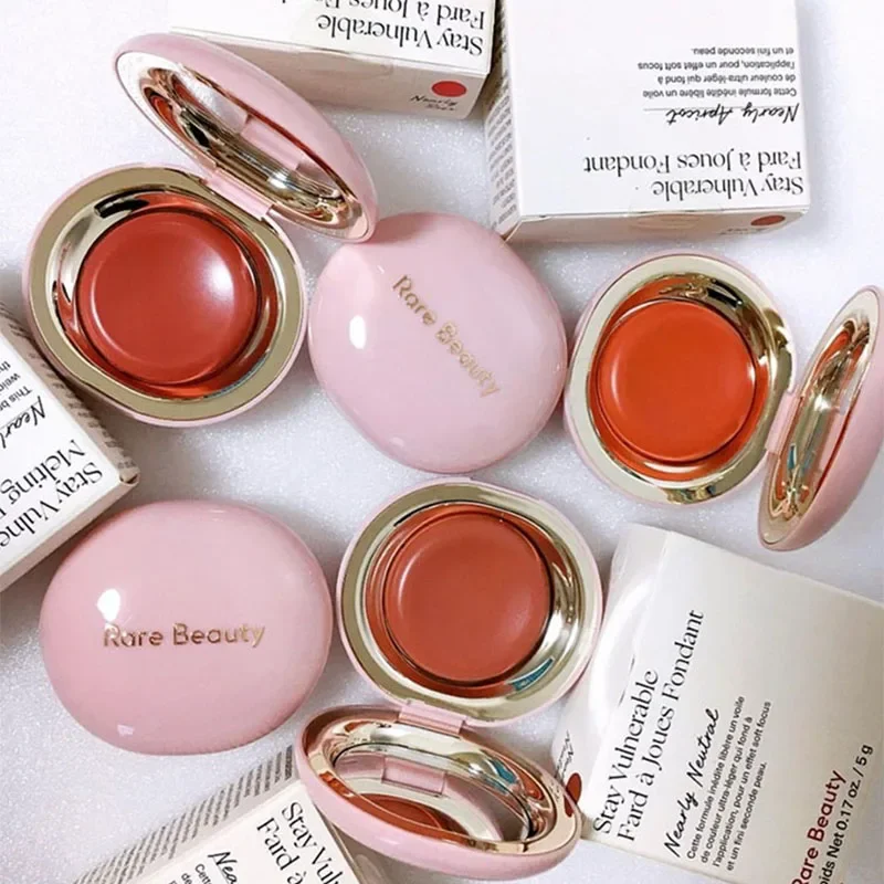 防水ローズニュートラルモーヴブラッシュパウダーポータブルメイクアップリキッドブラッシュ保湿リップグレーズふっくら滑らかなデュアルユース