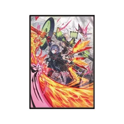 50 pz 63 x90mm olografico Anime Card Sleeves formato giapponese Cartoon Trading Card Protector per YGO Card