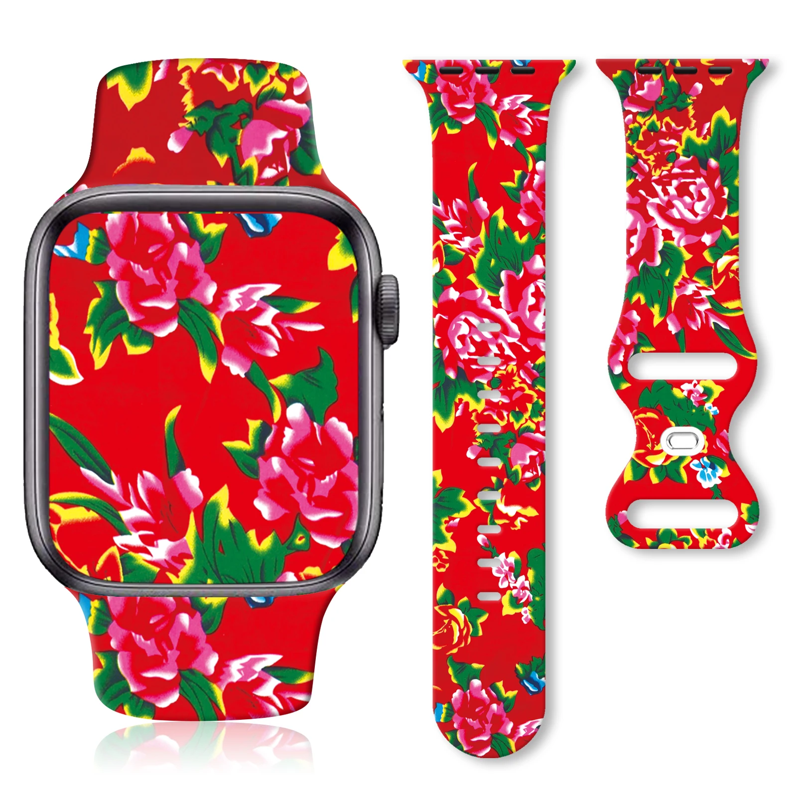 

Northeast large print watch strap for Apple Watch 11 10 9 8 7 Silicone Band Replaceable Bracelet for iWatch 38mm 40mm 41mm 46mm