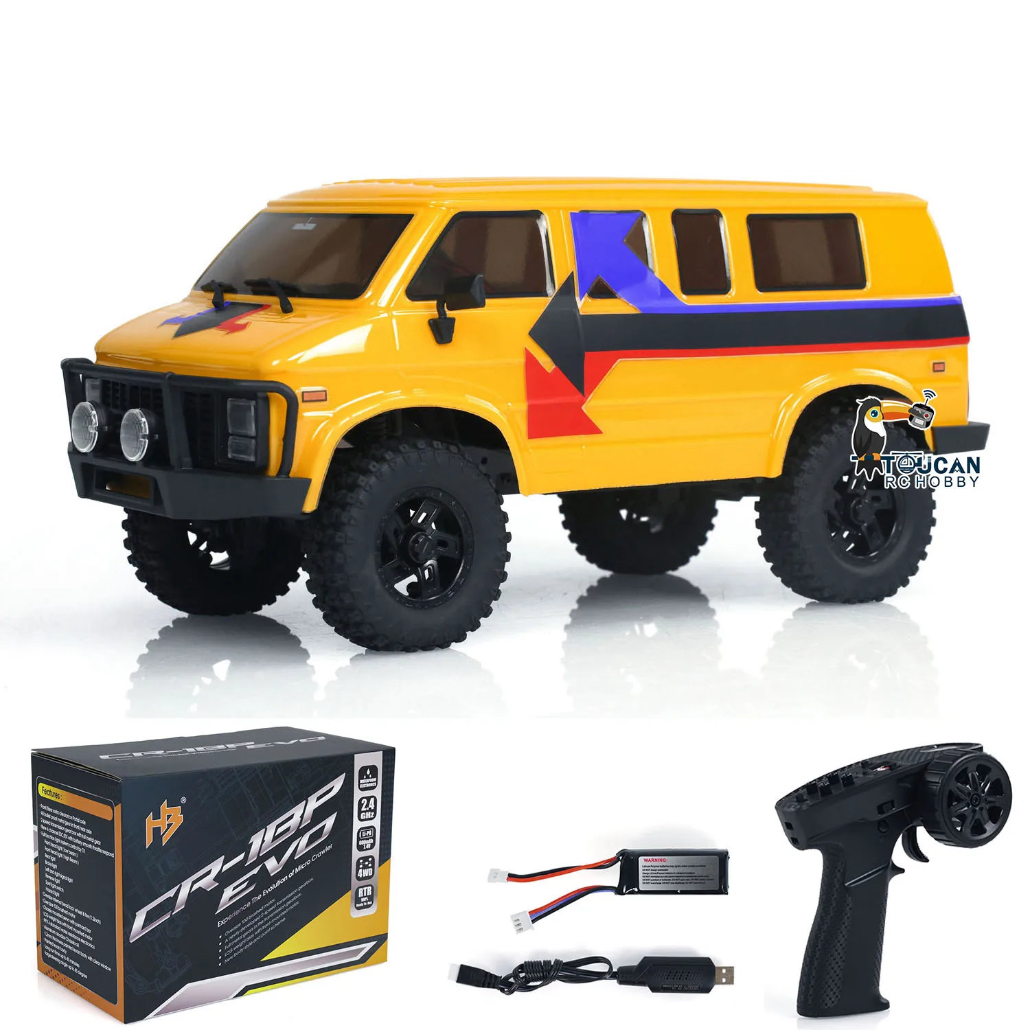 1/18 4x4 Hobby Plus 4WD RC Crawler Car Electric 2-Speed Transmission Radio Off-road Vehicles CR18P Finished Toys Model TH24025