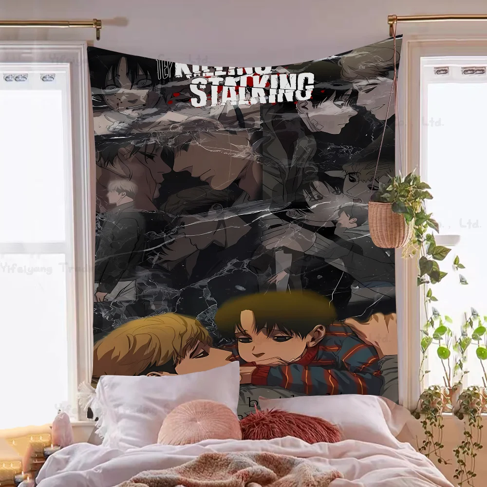 Anime K-Killing S-Stalking Cartoon Tapestry Wall Hanging Decoration Household Home Decor