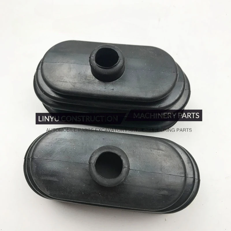 2PCS Excavator for Doosan Daewoo DH55-7 60-7 80-7 Walking Foot Valve Throttle Dust Cover Push Rod Rubber Cover