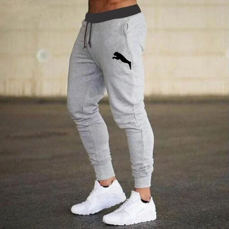 2024 Spring summer men\'s casual pants fitness jogging pants Harajuku street pants slim pants sports casual breathable thin pants