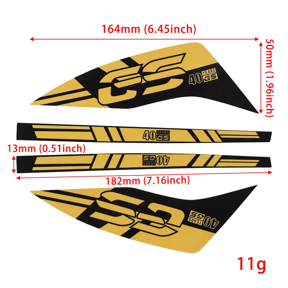 Motosiklet Handguard Çıkartması R1200GS R 1250GS Macera F850/750/650GS g310gs F900XR el koruması Kalkanı 40 Yıl GS Etiket