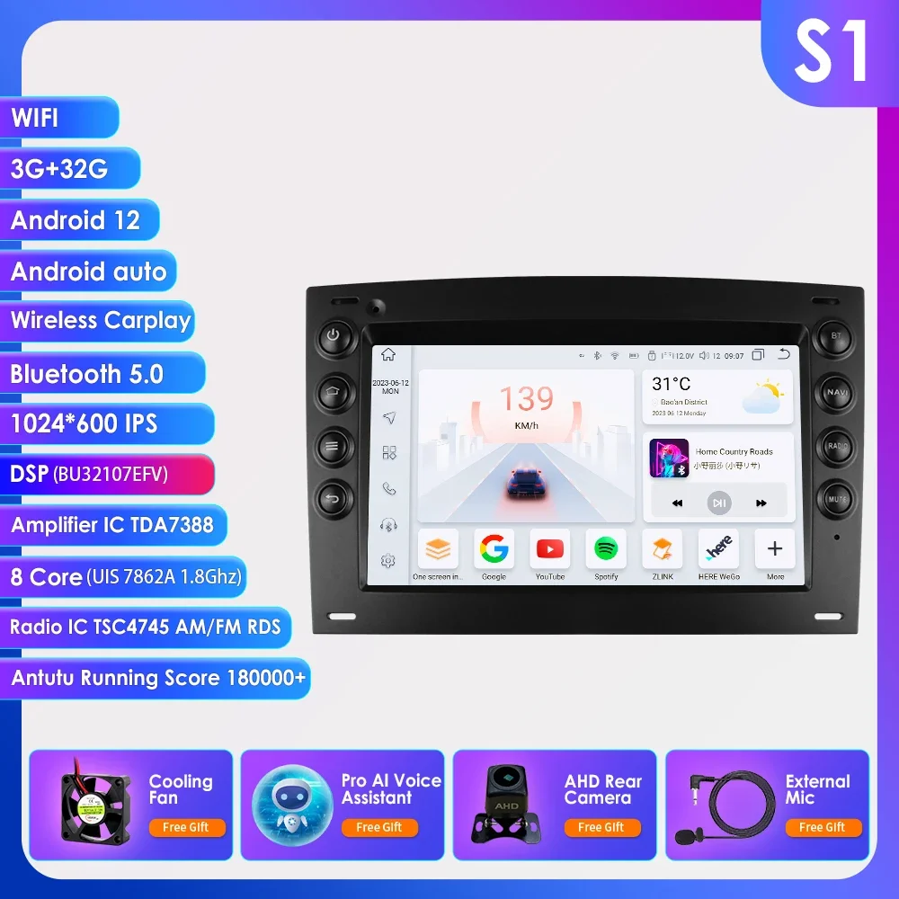 2din Android Auto Radio Voor Renault Megane 2 2002-2009 Auto Multimedia Video Speler Navigatie Stereo Gps Carplay Octa Core 7862 - afbeelding 1