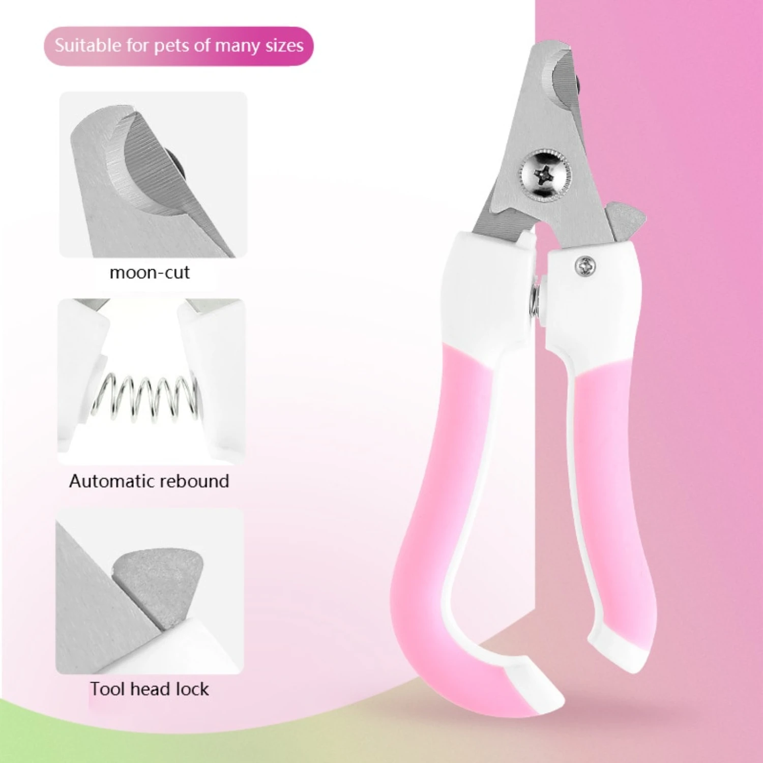 Tijeras para uñas para mascotas, cortaúñas para perros y gatos, suministros grandes y pequeños de acero inoxidable para mascotas, recortador profesional Babyliss, afeitadora Kemei T