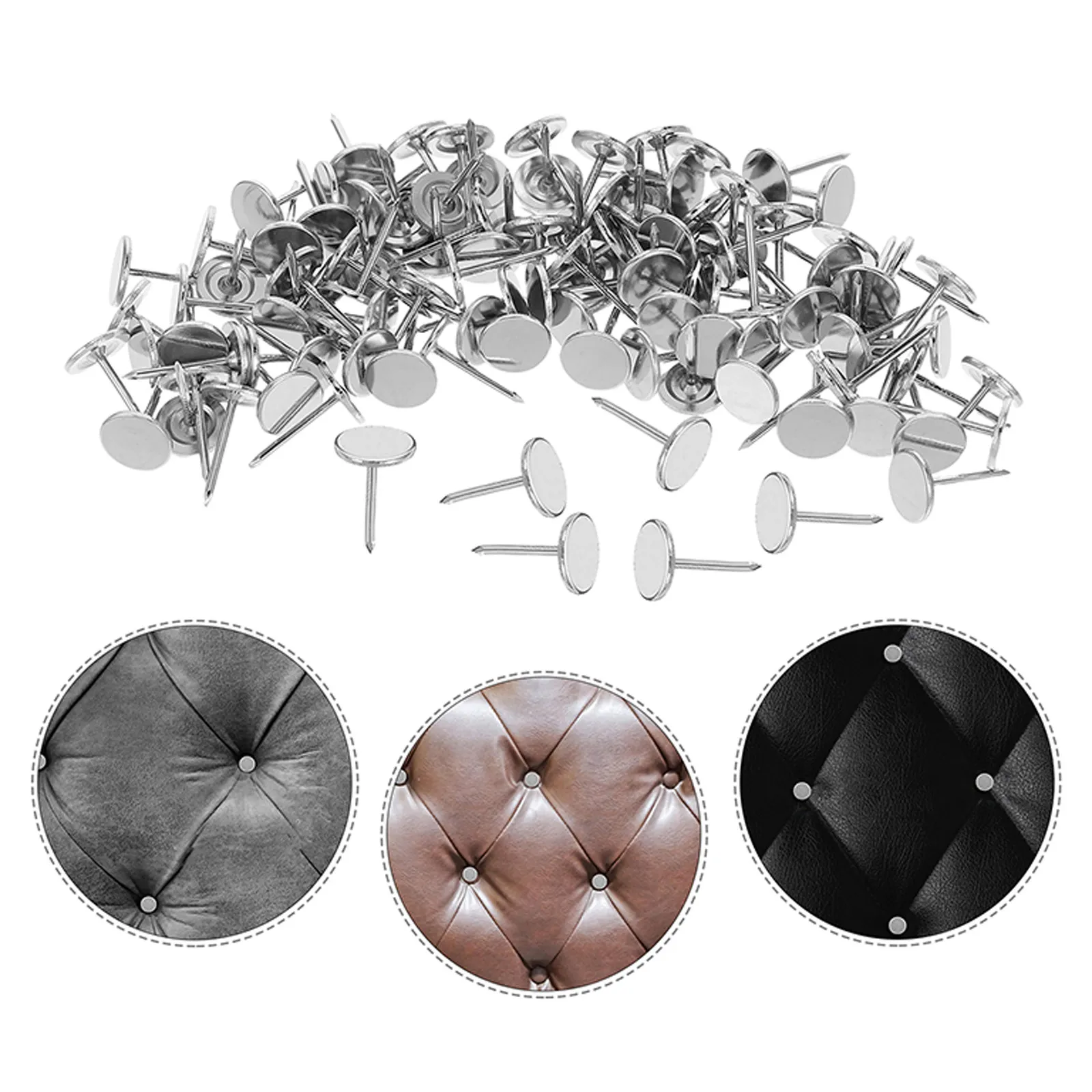 200Pcs Decorative Upholstery Tacks Large Flat Head for Sofa Chair Wall Rustic Furniture Nails Upholstery Tacks