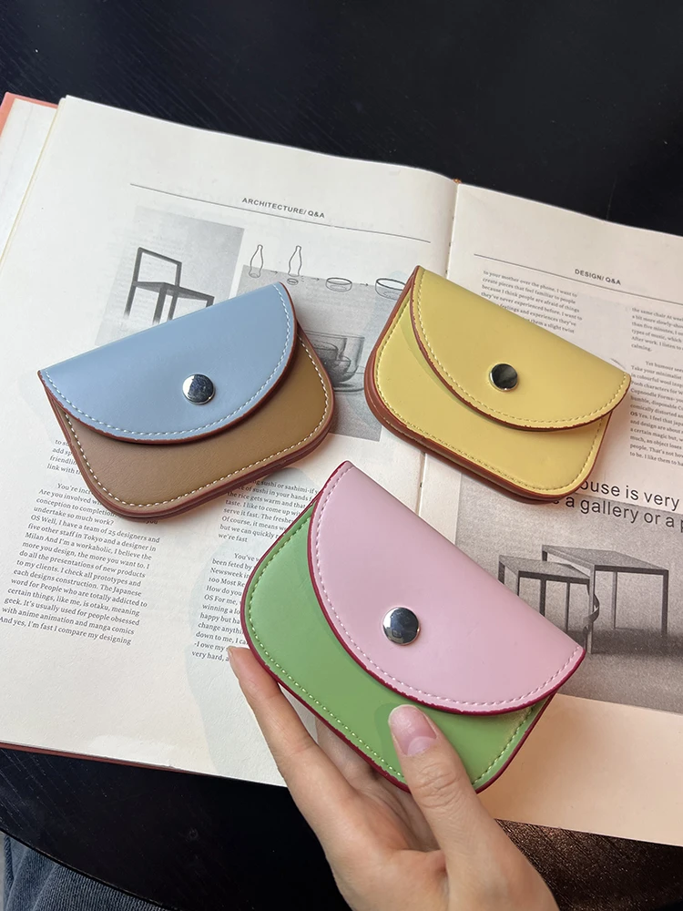 

New High Design Value Color Colion Women's Purse ort License Document Bag Durable PU Material Korean Sle Youth Bag