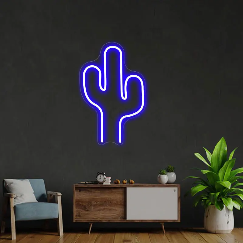 Cactus LED Neon Light Sign para Quarto de Criança, USB, Wall Decor, Baby, Presente de Aniversário