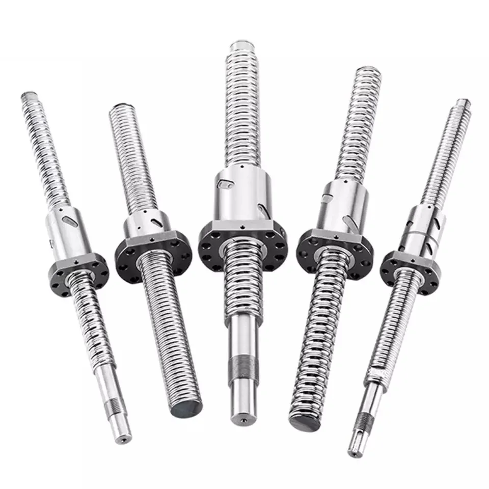 

C7 Rolled Ball Screw Set Recirculating Ballscrew SFU1204 SFU1604 SFU1605 SFU1610 TBI Ball Screw For Package Machine