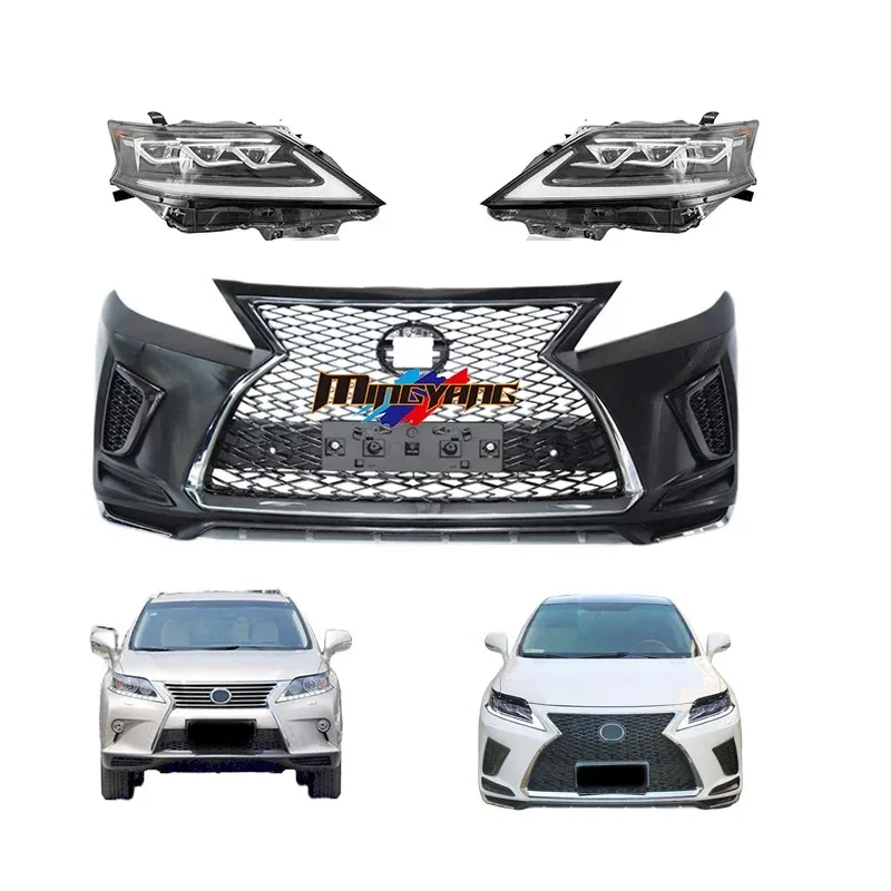 المصد الأمامي عالي الجودة بتصميم جديد لـ Rx350 Rx450 Rx270 2009-2015 ترقية 2020 الجسم الرياضي
