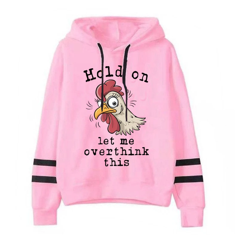 

Hold on Let Me Overthink This Print Hoodies Women Hip Hop Long Sleeve Sweatshirt Autumn Winter Harajuku Casual Hooded Sweatshirt