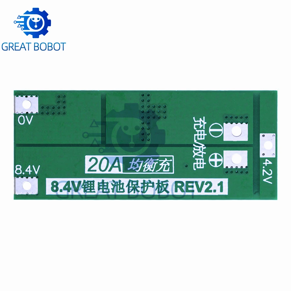 1PCS~10PCS  2S 20A 7.4V 8.4V 18650 Lithium Battery Protection Board/BMS Board Standard/Balance For DIY