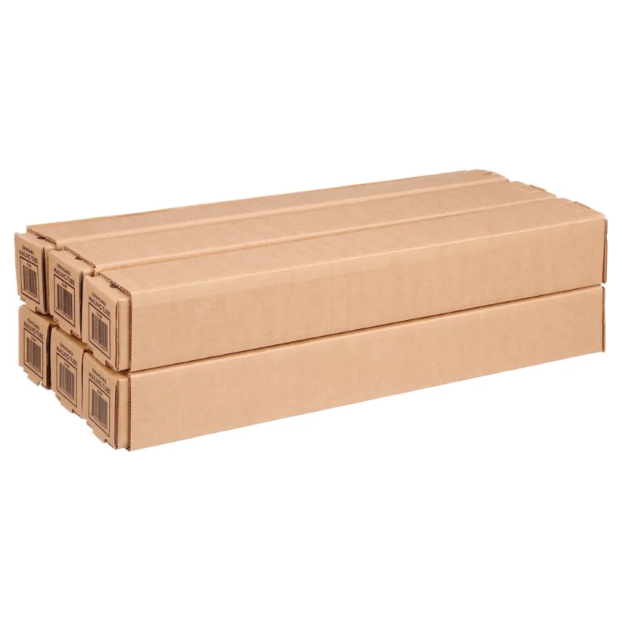

Corrugated Telescoping Square Mailing Shipping Tube for Protecting Documents Artwork and Flat Items 20-38 Extendable Length wit