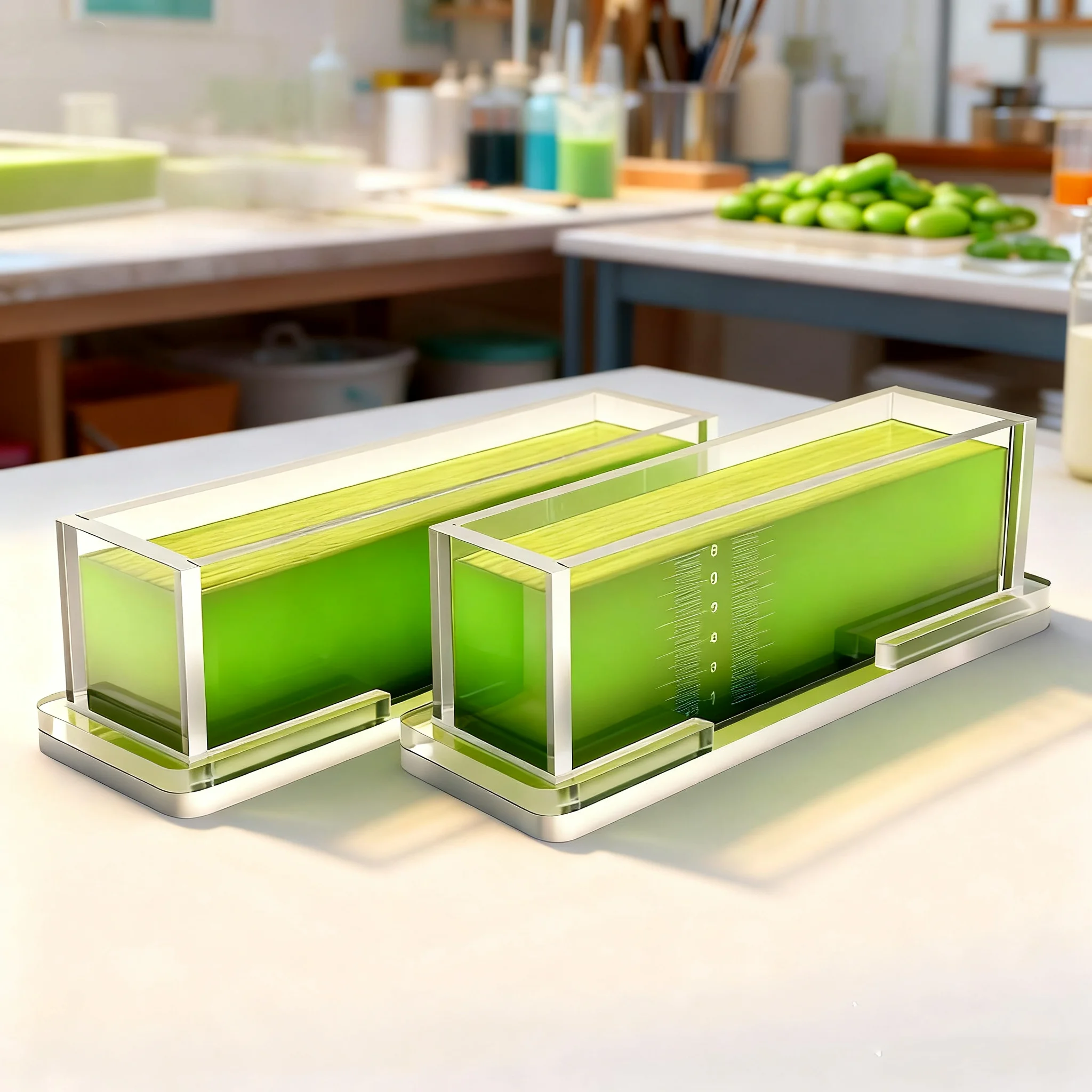 

easy using arylic Soap Mould 30*7*6cm, Reusable & Easy Clean Toast Design for Perfect Handmade Loaf Soap Making