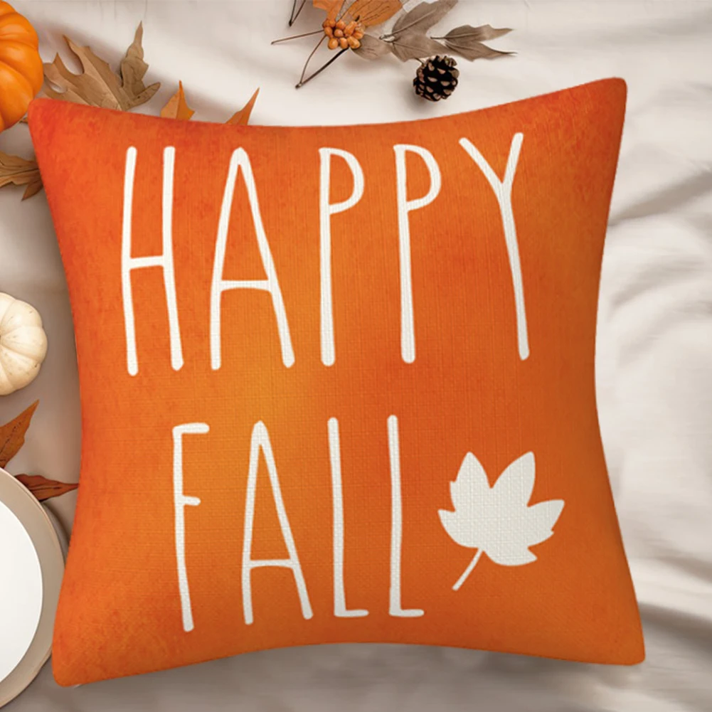 

Pumpkins Fall Pillow Cover Comfortable Sofa Cushion Sleeve For Home Bedroom