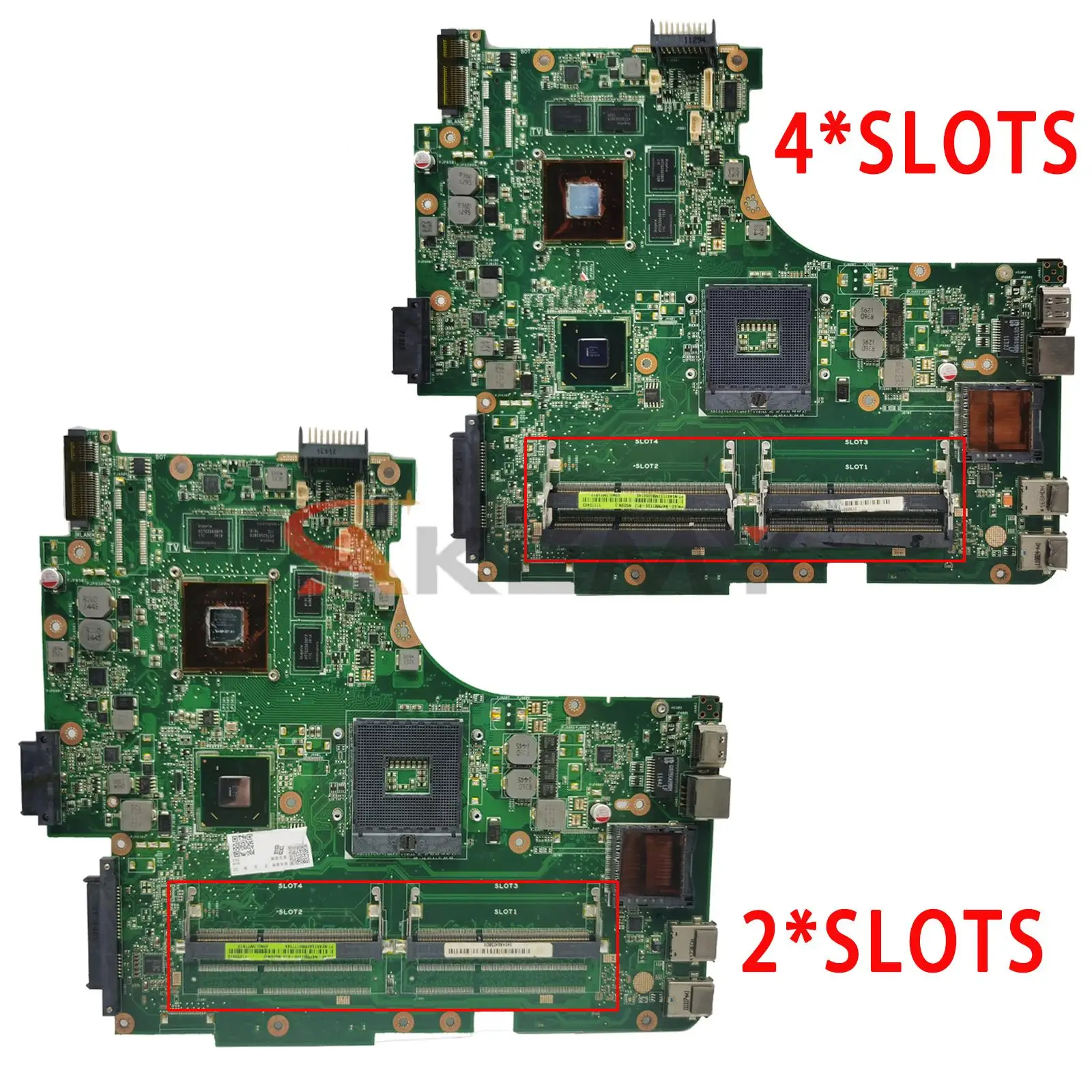 N53SV Mainboard REV.2.2 For ASUS N53S N53SV N53SN N53SM Notebook motherboard GT540M GT550M GT630M 2/4*SLOTS Support I7 CPU