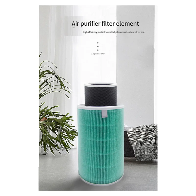 ABKR-فلتر الهواء لشاومي Mi 1/2/2S/2C/2H/3/3C/3H فلتر تنقية الهواء الكربون المنشط Hepa PM2.5 فلتر مضاد للبكتيريا، C Durabl