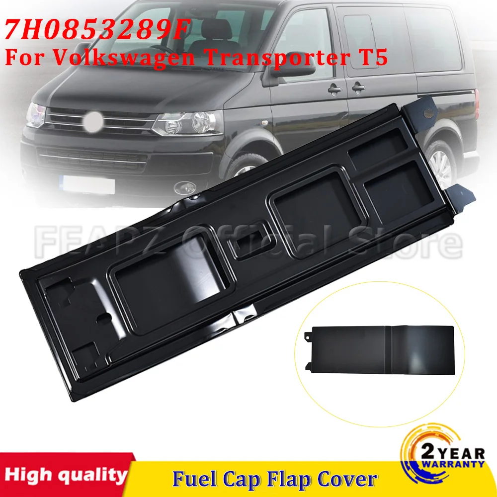 

7H0853289F 1Pc B Pillar Left Lower Trim Fuel Cap Flap Cover Black For Volkswagen Transporter T5 Car Accessories