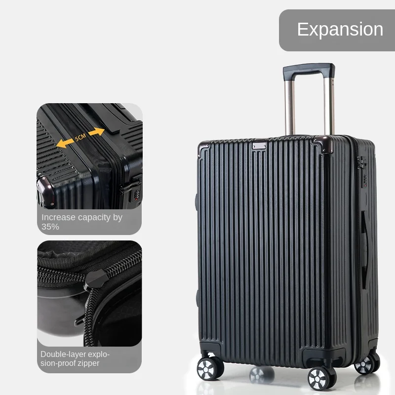 

Luggage 30 inch Large Capacity Trolley Case Expandable Travel Suitcase Double-layer Explosion-proof Zipper 20 inch Cabin Luggage