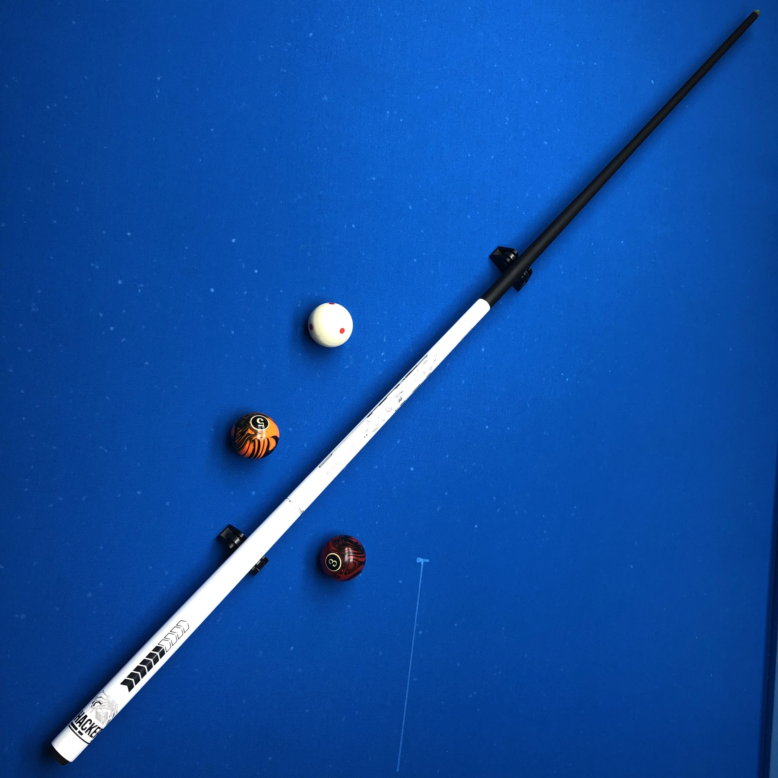 

Hackert Fiberglass Pool Cue 1/2 Split, 12.3mm Composite Tip, Stainless Joint, Powerful Hit, Best Value