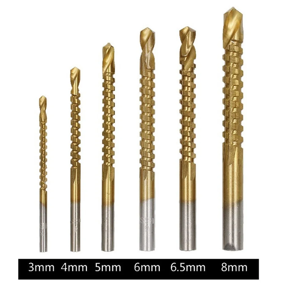 Cobalt Drill Bit Set Spiral Screw Metric Composite Tap Drill Bit Tap Twist Drill Bit Cutting Drilling Polishing 3/4/5/6/6.5/8