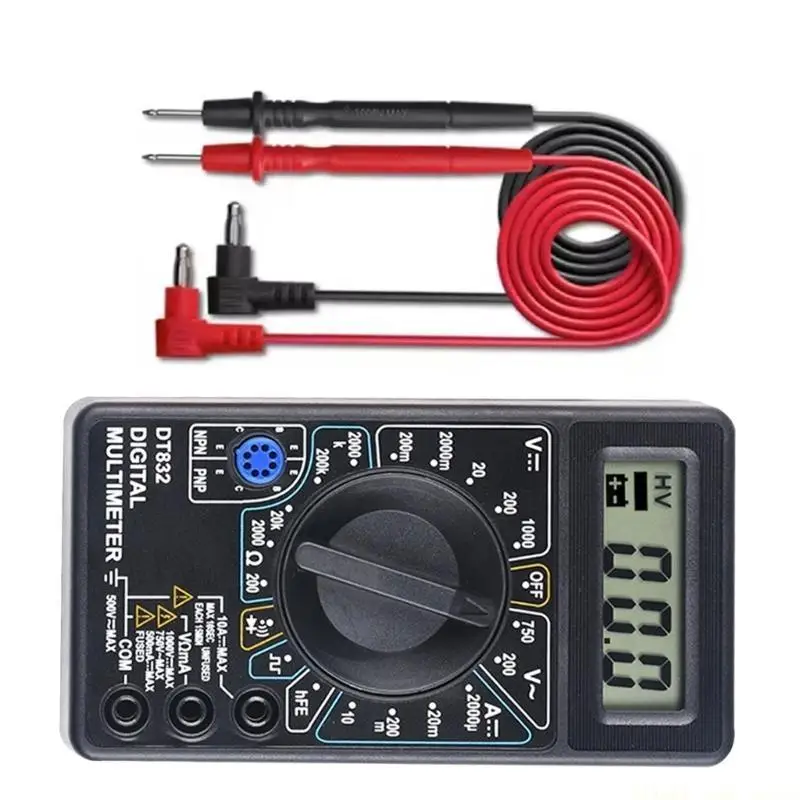 A2BE Industrial Multifunctional Voltmeter Ammeter Ohmmeter ABS for Circuit Analysis Featuring Transistors Checking Capability