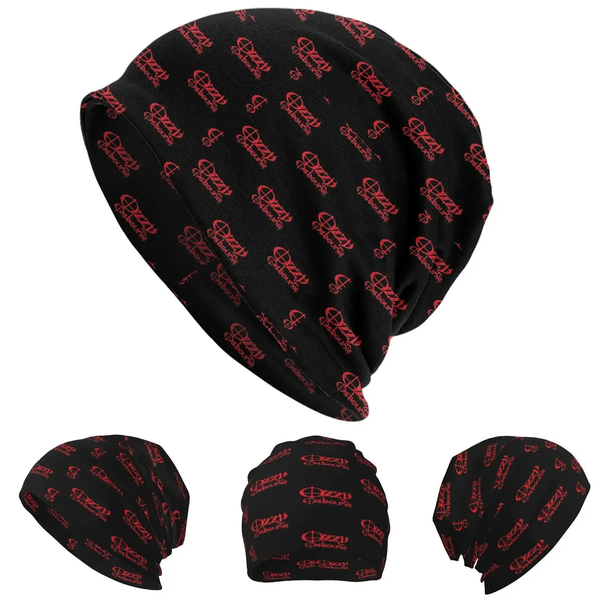 

Ozzy Osbourne Merch Prince Of Darkness Skullies Beanies Hats Warm Autumn Winter Outdoor Cap Knitted Bonnet Caps for Men Women