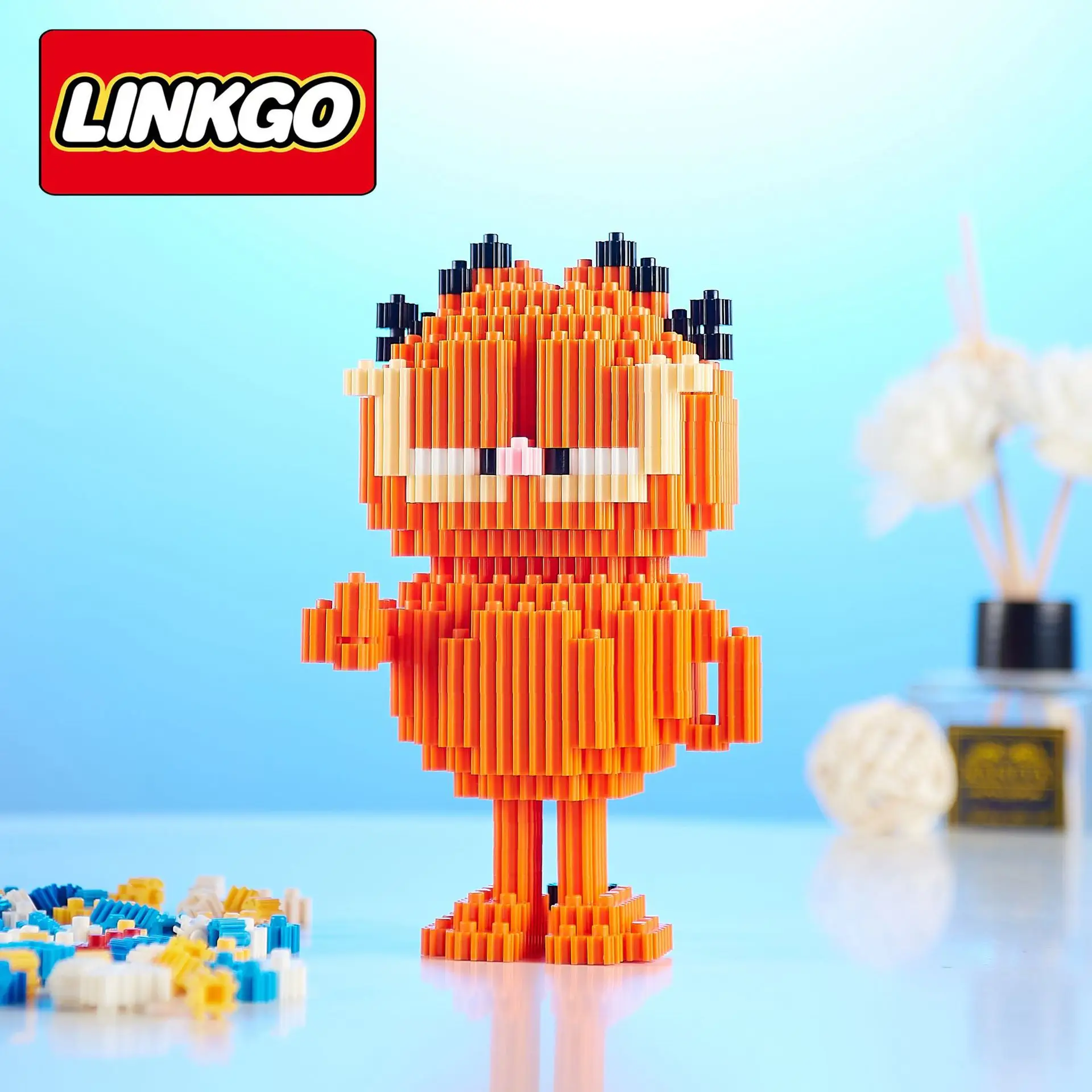 Linkgo Sanrio Micro Building Blocks SpongeBob Melody Cinnamoroll Mike Winnie The Pooh Mini Brick Figure Toy For Christmas