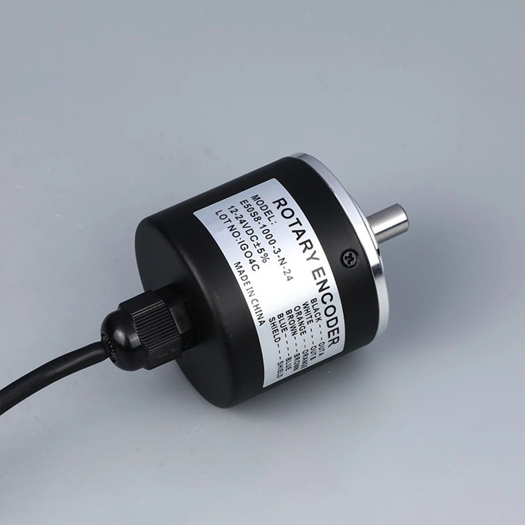 E50S8 Series Rotary Encoder DC5-24V Magneto Electric Type Incremental Rotary Encoder 8MM Solid Shaft 100~5000PPR Customized