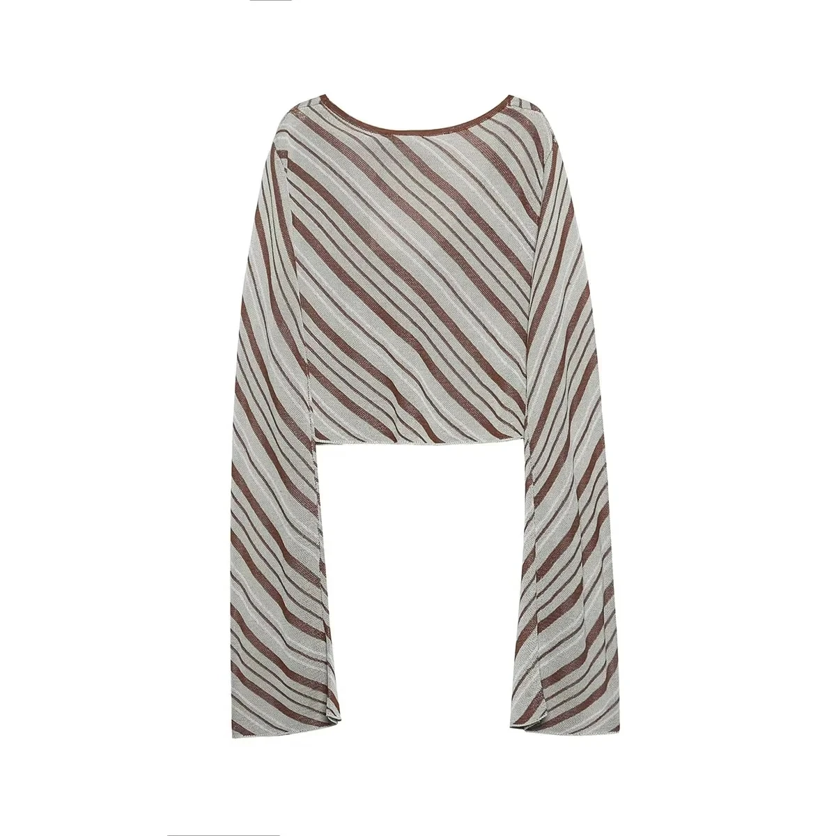 

JNLEAOG, осенний новый женский вязаный топ в полоску, комплект с юбкой, длинный модный костюм-двойка Sve, полиэстер, зимний готовый