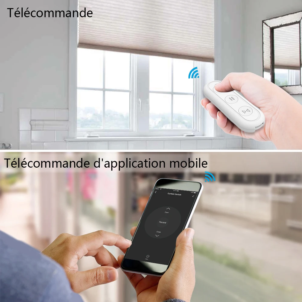 Tuya Smart Life Curtain Switch Remote Control Blinds Engine Roller Shutter RF+WIFI App Timer Google Home Aelxa Echo Smart Home