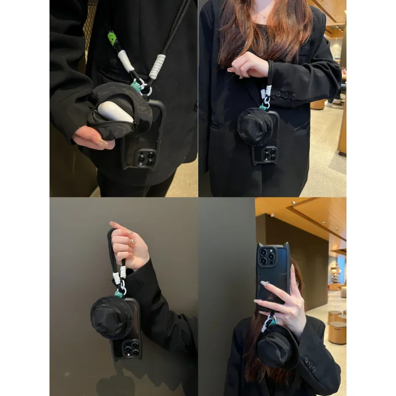 

Cat Ears Apple14ProMaxPhone caseiPhone15ProNew13Female12SoftinsInternet celebrityXRTransparent