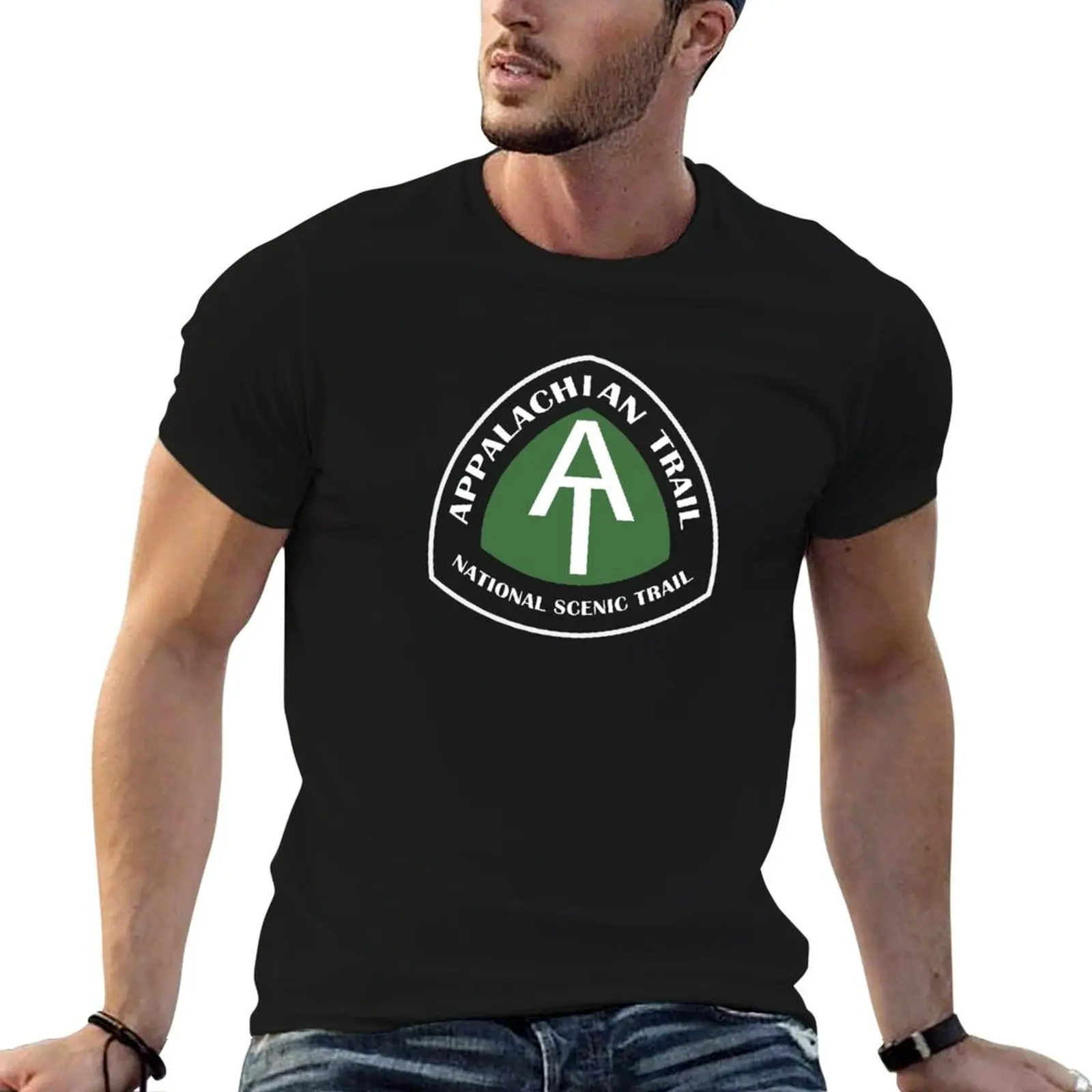 

Винтажная футболка Appalachian Trail Marker для мужчин, хлопковая мягкая хлопковая футболка, комплект футболок