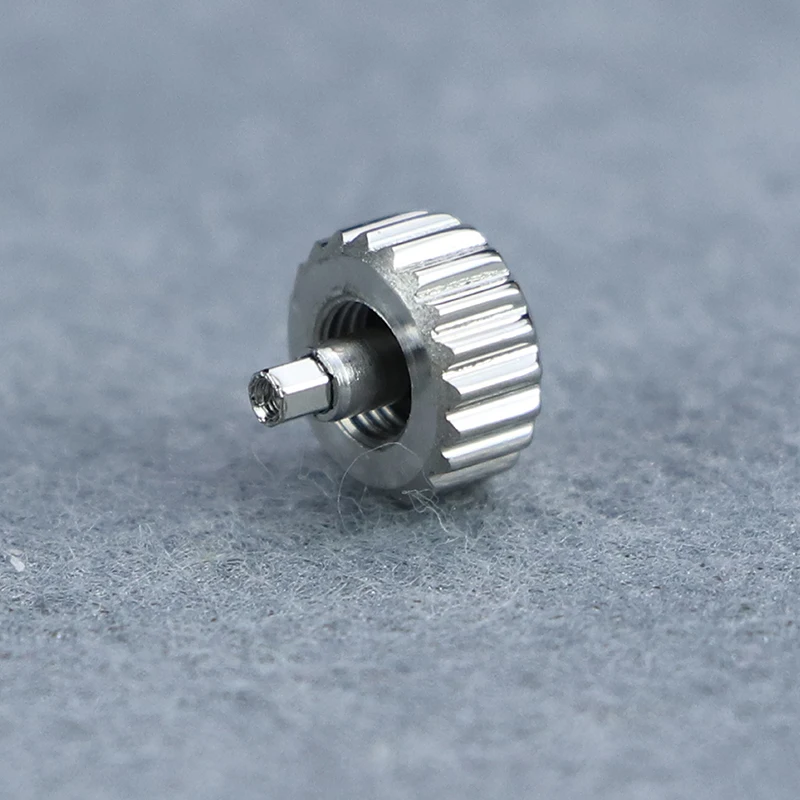 6.5mm GS Stainless Steel Watch Head Crown Watch Handle Watch Accessories Suitable for NH35/NH34/NH36 Not Universal image 4