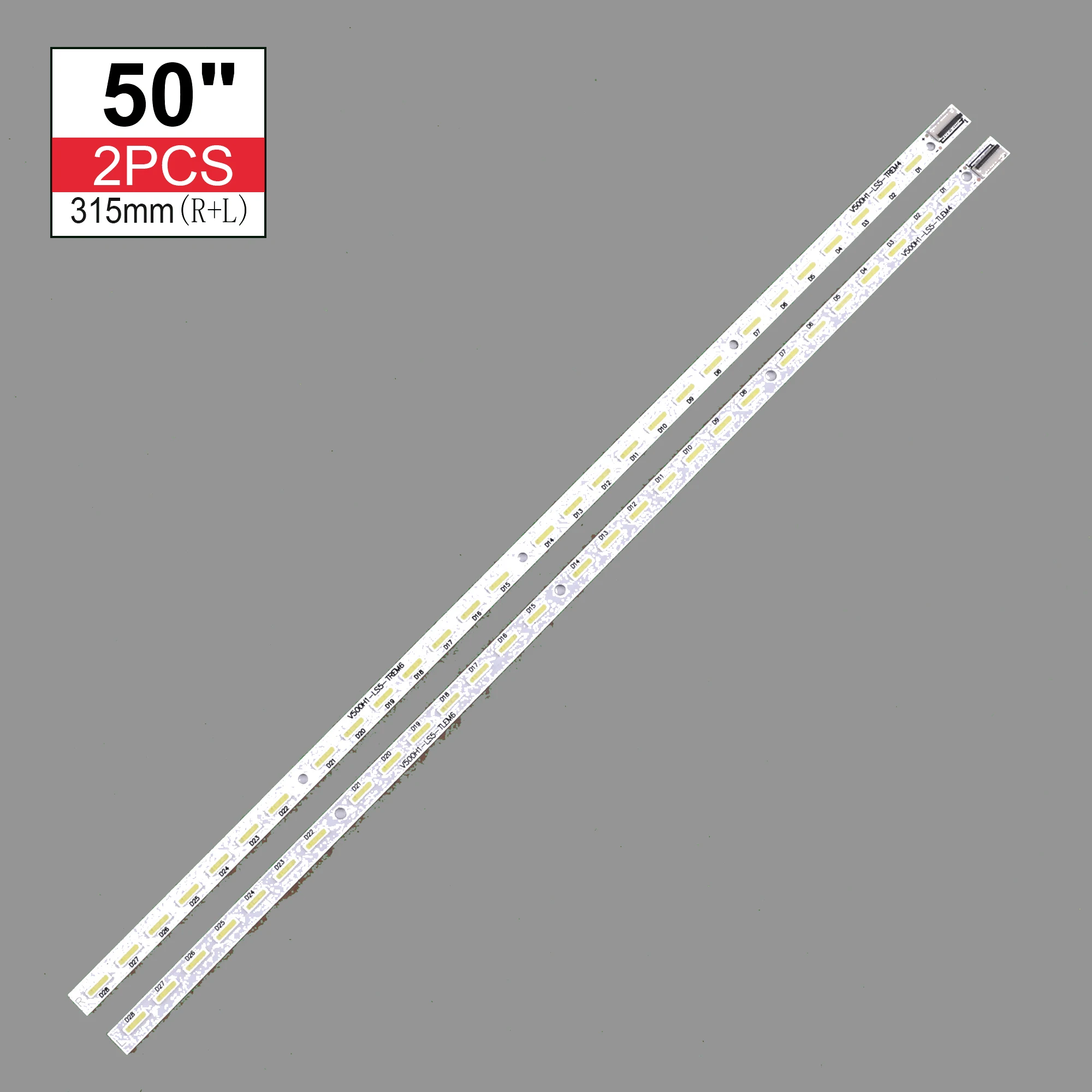 Tira de luces LED L50E5000A, V500H1-LS5-TLEM4, V500H1-LS5-TREM4, V500H1-LS5-TLEM4, LS5, 28LED, 315MM, novedad, 2 unidades/lote