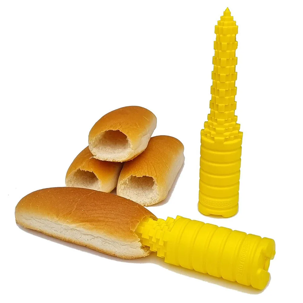 Nuevo taladro creativo para pan y perritos calientes, moño para perritos calientes a prueba de fugas, artefacto para perritos calientes, herramienta de taladro para pan para cocina, Camping, barbacoa, fiesta