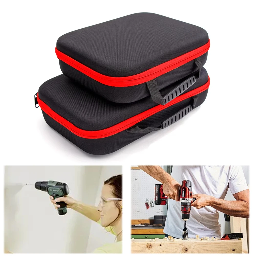 

Large Capacity Portable Electric Drill Tool Bag Waterproof Oxford Cloth Shockproof Multifunction Tool Handbag Hardware Organizer