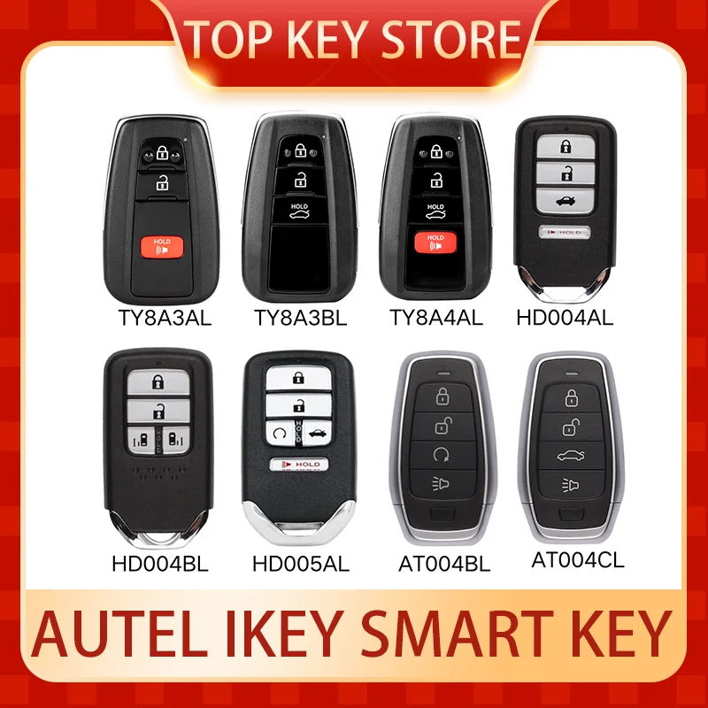 

AUTEL IKEY TY8A3AL TY8A3BL TY8A4AL HD004AL HD004BL HD005AL AT004BL AT004CL keyless Universal Smart Key KM100 IM508 IM608 XP400