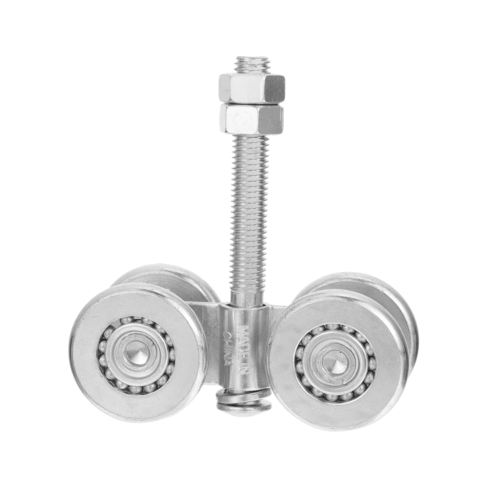 Door Pulley Sliding Gate Trolley Steel Rail Wheel Wardrobe Scroll Track Roller for Kit