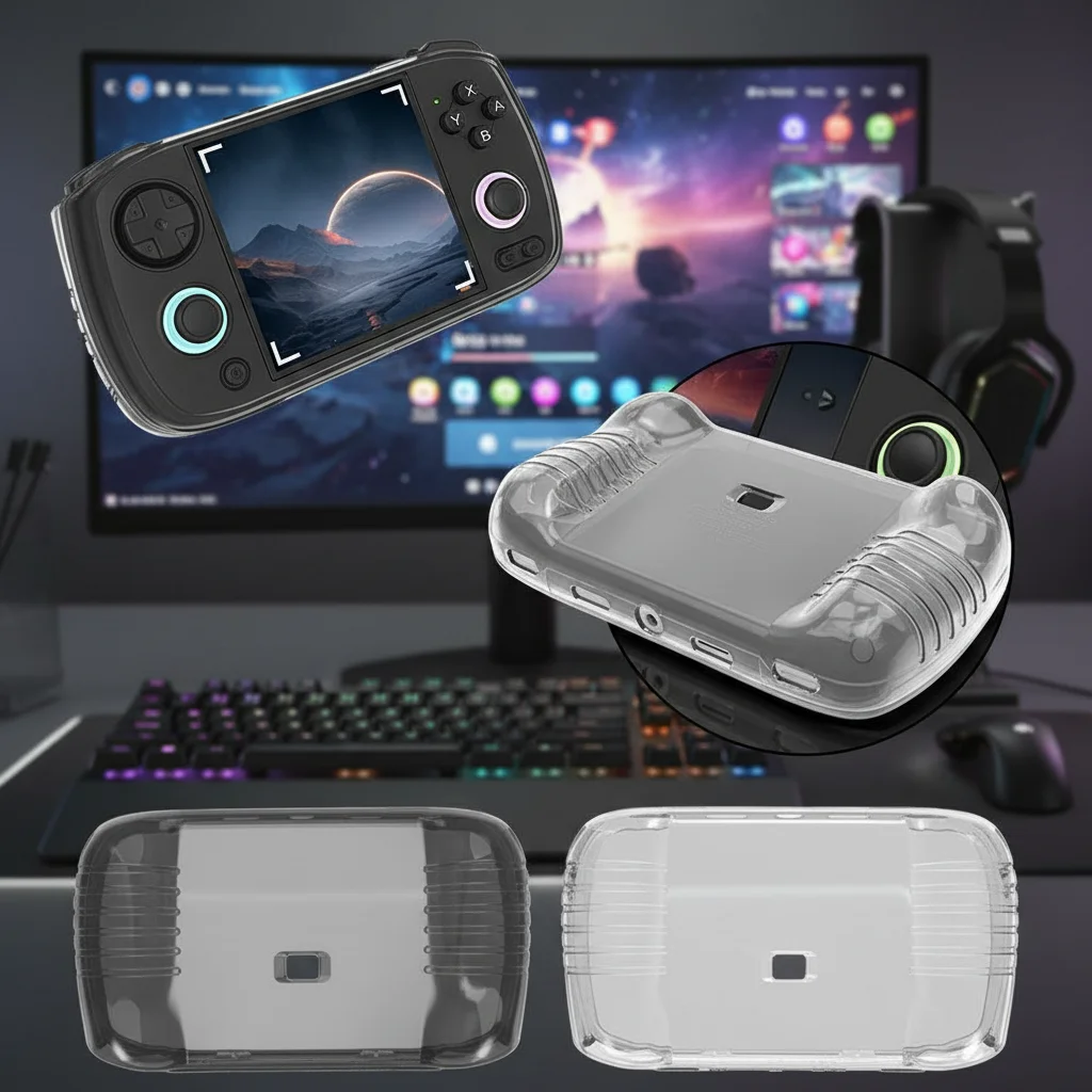 ل Anbernic RG Cube XX حافظة واقية محمولة من البولي يوريثان مقاومة للصدمات وحدة تحكم ألعاب حقيبة حمل لملحقات RG Cube XX