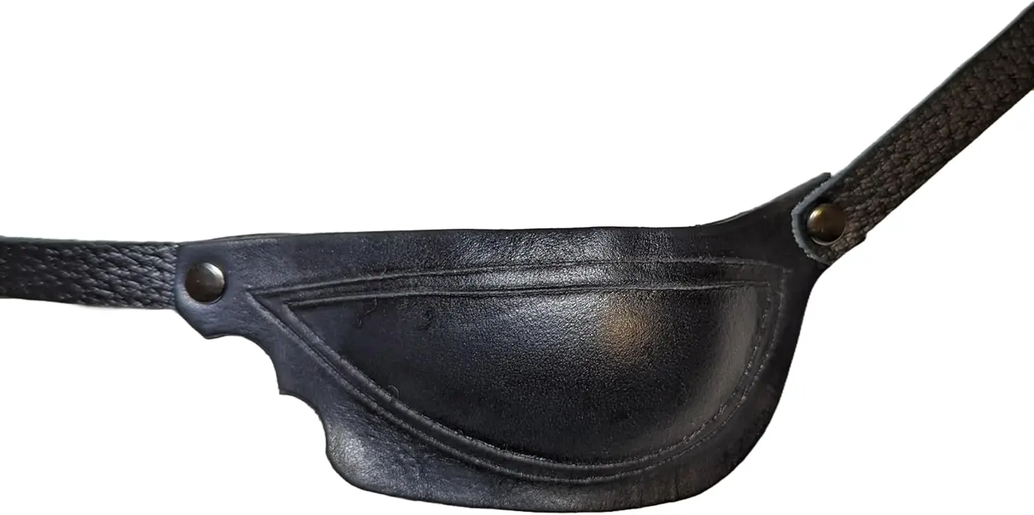 

Adjustable Leather Eye Patch for Medical Use, Lightweight & Comfortable, Blocks 90% Light