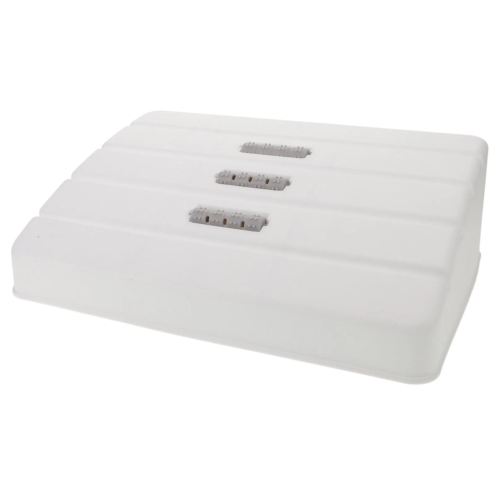 

Plastic Footstool Ergonomic Desk Footrest Adjustable Height NonSlip Base Design Suitable LivingRoom Bedroom Office Use