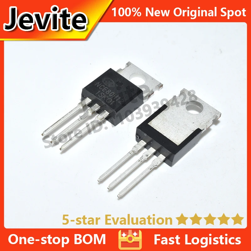 Jevite 100% New Original electronics Controller 10-50 units/lote NCE80H12 80H12 TO-220  80V 120A MOSFET transistor