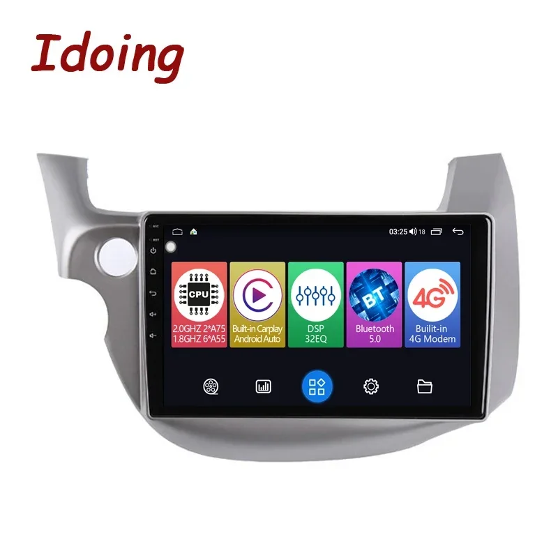 

Idoing 10,2 "Android автомобильный радиоприемник мультимедийный плеер для Honda Jazz 2 GG 2008-2014 Fit 2 GE 2007-2014 LHD RHD головное устройство GPS-навигация